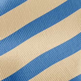 Navy Stripes Standard Corduroy