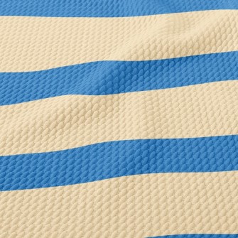 Navy Stripes Birdseye Piqué
