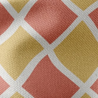 Two-Color Checkerboard Rhombus Waterproof Canvas