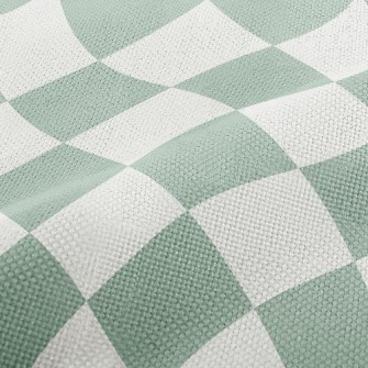 Checkerboard Rhombus Performance Linen