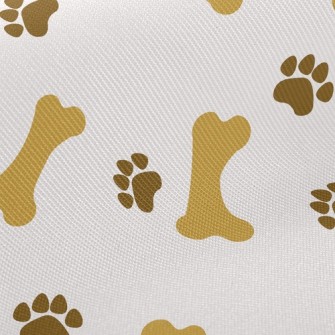 Minimalistic Bone Footprints Twill