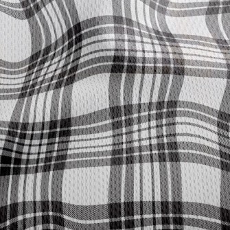 Versatile Classic Plaid Athletic Mesh Flat Back