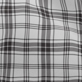 Black And White Plaid Pattern Chiffon