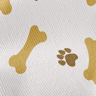 Minimalistic Bone Footprints Standard Corduroy