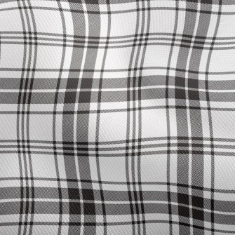 Black And White Plaid Pattern Dobby