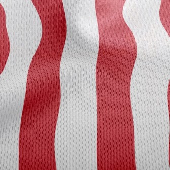 Classic Straight Stripes Athletic Mesh Flat Back
