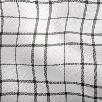 Black And White Plaid Pattern Dobby