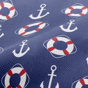 Life Buoy And Anchor Performance Linen