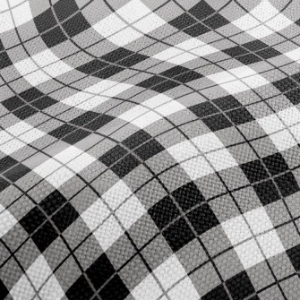 Black And White Gray Line Squa Performance Linen