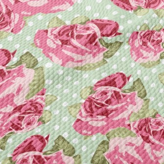 Atmospheric Rose Garden Birdseye Piqué