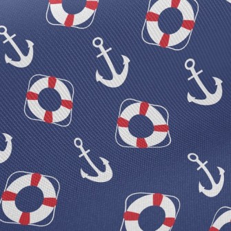 Life Buoy And Anchor Twill