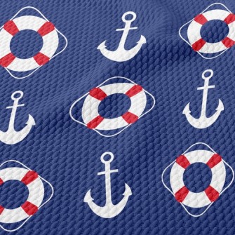 Life Buoy And Anchor Birdseye Piqué