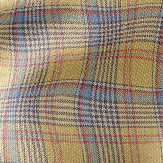 Yellow And Blue Plaid Pattern Waterproof Canvas