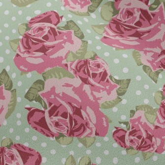 Atmospheric Rose Garden Chiffon
