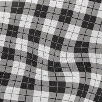 Black And White Gray Line Squa Twill