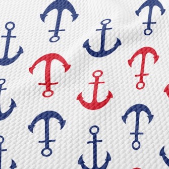 Upside Down Anchor Birdseye Piqué