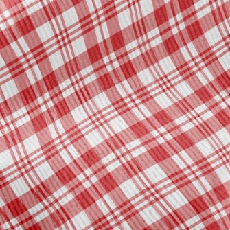 Red Striped Checkered Standard Corduroy