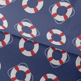 Red And White Lifebuoy Waterproof Oxford