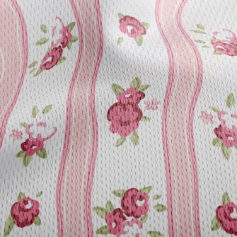 Classical Rose Athletic Mesh Flat Back