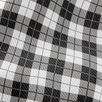 Black And White Gray Line Squa Standard Corduroy