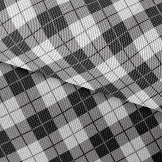 Black And White Gray Line Squa Waterproof Oxford