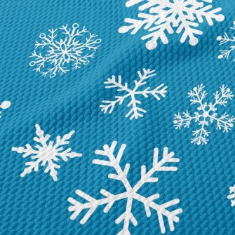 Pure White Snowflake Birdseye Piqué