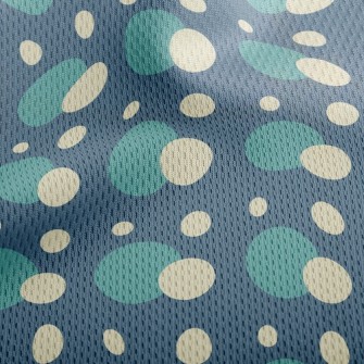 Overlapping Dots Athletic Mesh Flat Back