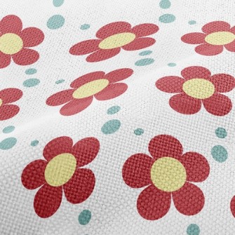 Vibrant Little Flower Performance Linen