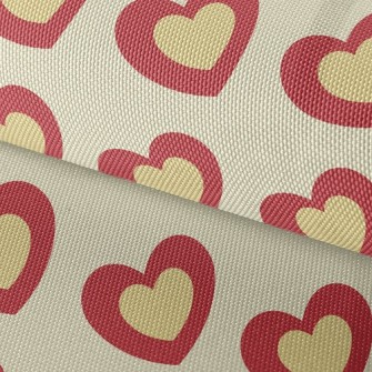 Stacked Hearts Waterproof Oxford