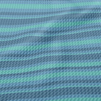 Vintage Color Stripes Birdseye Piqué