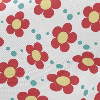 Vibrant Little Flower Twill
