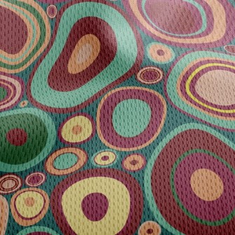 Overlapping Dots Athletic Mesh Flat Back