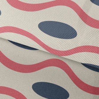 Polka Dot Wave Waterproof Oxford