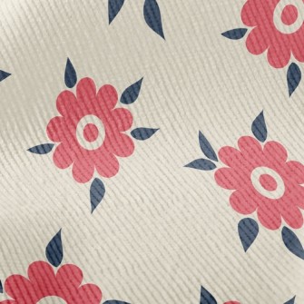Small Beautiful Flowers Standard Corduroy