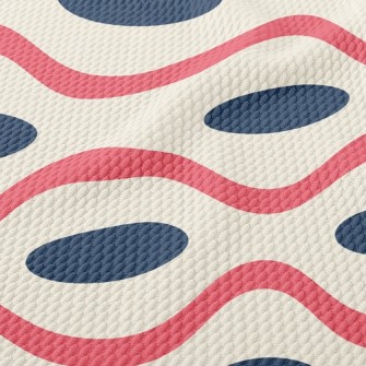 Polka Dot Wave Birdseye Piqué