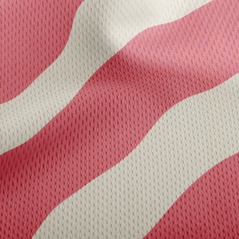 Typical Thick Diagonal Stripes Athletic Mesh Flat Back