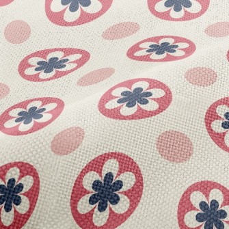 Flowers And Dots Performance Linen