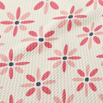 Radial Flowers Birdseye Piqué