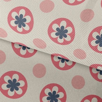 Flowers And Dots Waterproof Oxford