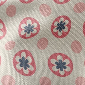 Flowers And Dots Waterproof Canvas