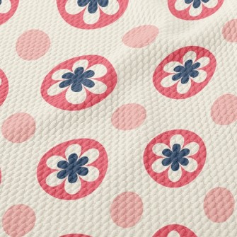 Flowers And Dots Birdseye Piqué