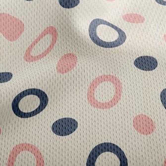 Circle Hypotenuse Athletic Mesh Flat Back