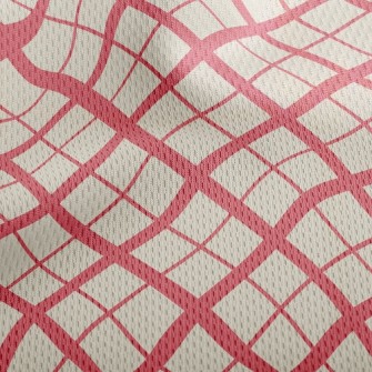 Mesh Rhombus Athletic Mesh Flat Back