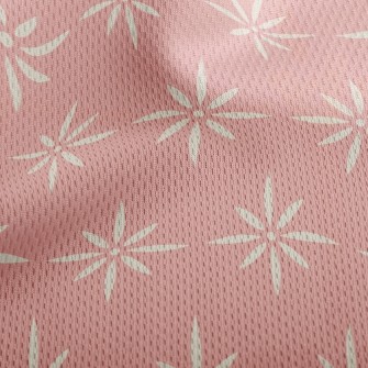 Shiny Flowers Athletic Mesh Flat Back