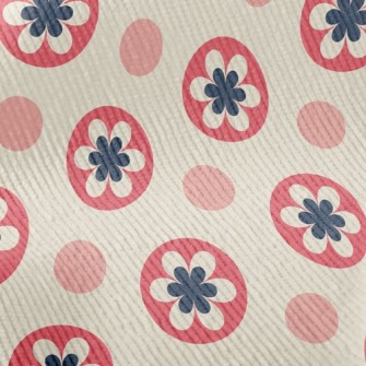 Flowers And Dots Standard Corduroy