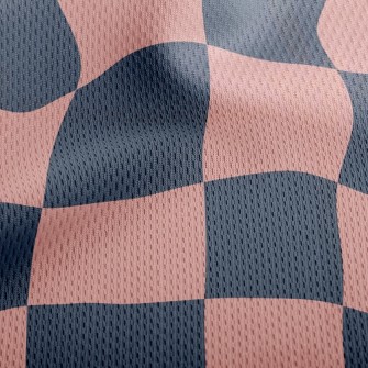 Classic Checkerboard Athletic Mesh Flat Back