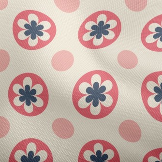 Flowers And Dots Dobby