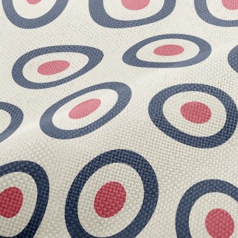 Circle Of Red Hearts Performance Linen