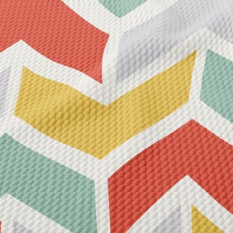 Mosaic Brick Waves Birdseye Piqué