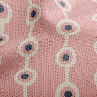 Circle Curtain Athletic Mesh Flat Back